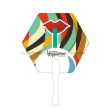 OEM Print Logo PP Advertising Hand Fan for Promotion